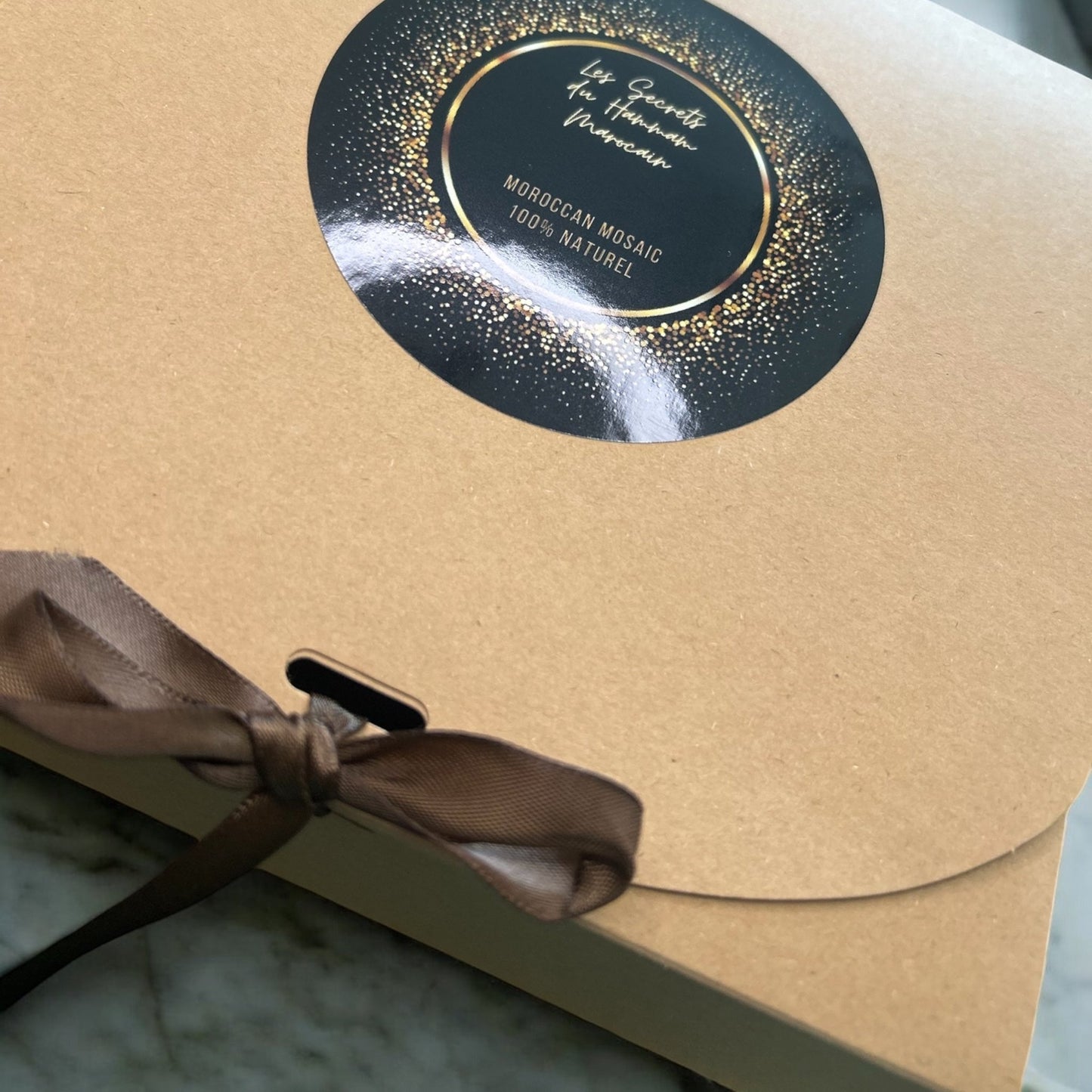 Coffret Beauté Marocaine - Savon Noir - Savon Argan - Rouge a lévres Aker El Fassi +Rouge à Lèvres Magique Marocain (OFFERT)