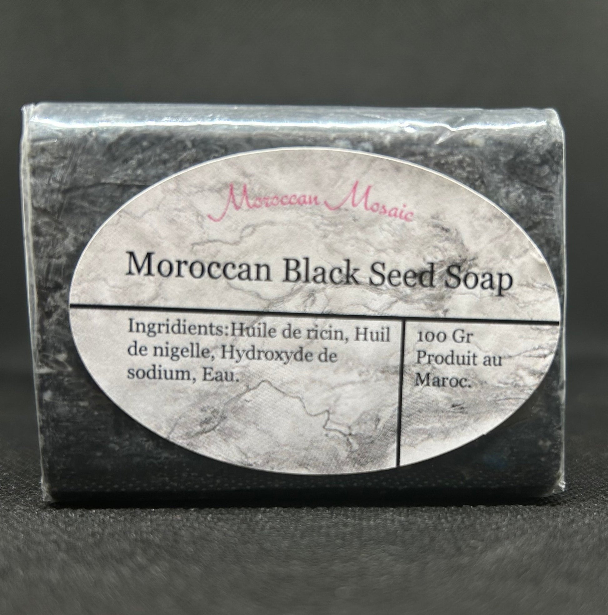 Savon Marocain à l’Huile de Nigelle – Moroccan Black Seed Soap | 100 g - produit marocain naturel Marrakech Secrets